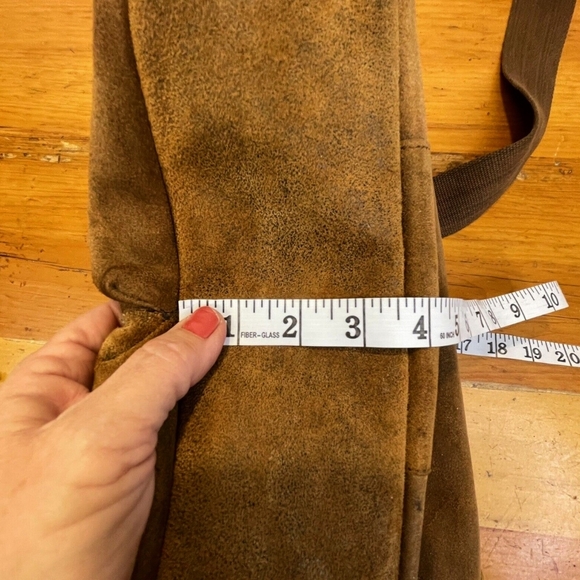 Wilsons Leather M. Julian Brown Suede Leather Messenger Laptop Briefcase Bookbag - Picture 2 of 12